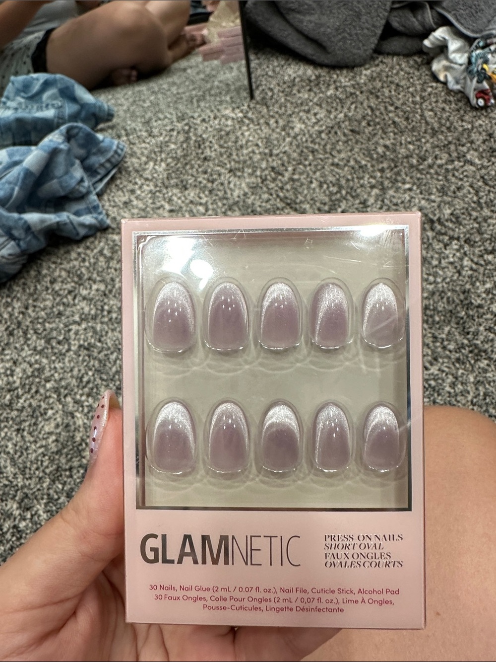 Glamnetic fairy dust Press-On Nails Purple